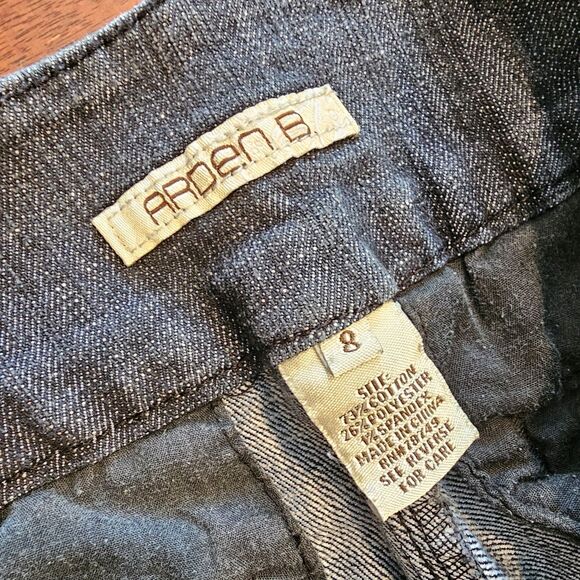 ARDEN B Y2K Size 8 Shorts Gray Bermuda Casual Business Travel Workwear Career - Picture 2 of 8